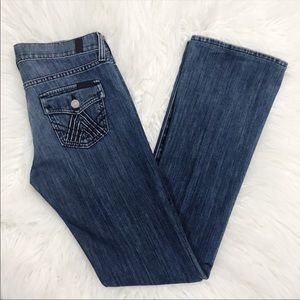 7 FAM Flap Button A Pocket Jeans Size 26